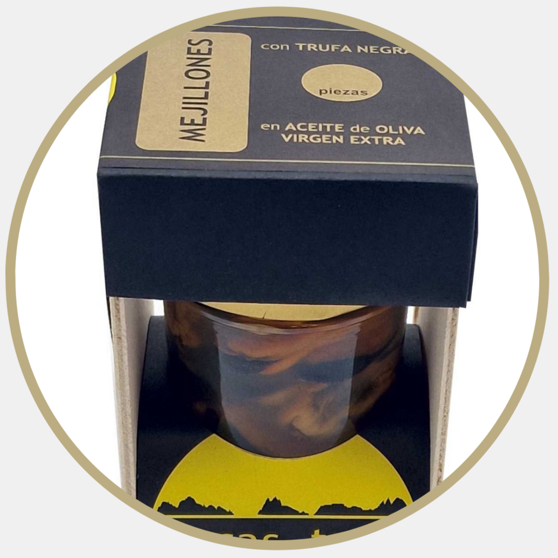 Mejillones con Trufa Negra en Aceite de Oliva Virgen Extra